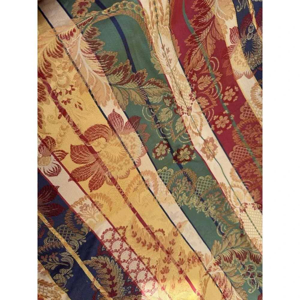 Handmade Set of 3 Cushion Covers 20x20x2 Oriental Brocade - 2 Pristine, 1 AS-IS